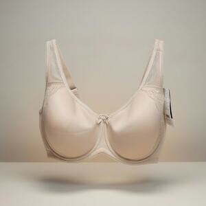 NWT WACOAL 853186 Beige Retro Chic Full Figure Underwire Bra 44D
